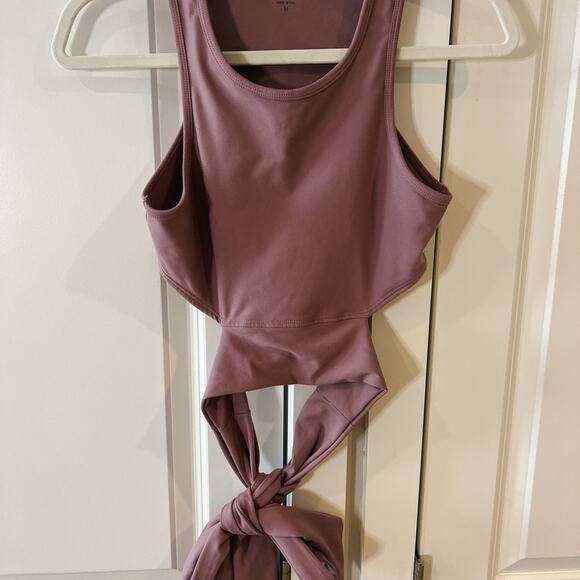 LULU’S It's All Repetition Mauve Purple Medium Impact Wrap Sports Bra | Medium   - Picture 6 of 10